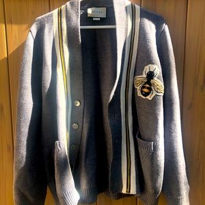 Gucci Cardigan with Bee Appliquè Medium